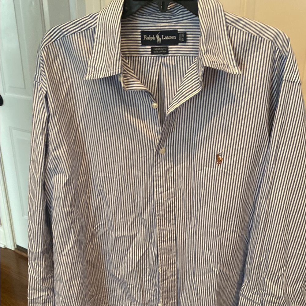 Ralph Lauren Blue Casual Button Down Shirt